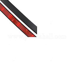 Ahademaker U-förmige selbstklebende TPE-Kantenschutzstreifen, für Schrank Kleiderschrank Tisch Arbeitsplatte Holzplatte, Schwarz, 20x4.5 mm, 5m / set