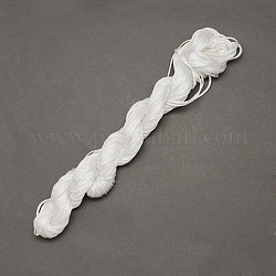 22M Nylon Jewelry Thread, Nylon Cord for Bracelets Making, Snow, 1mm