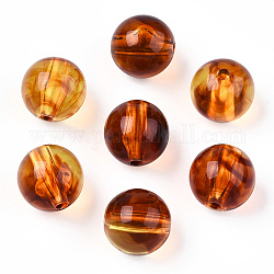 Perles en acrylique transparente, ronde, Sienna, 11.5mm, Trou: 2mm