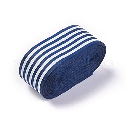 Ripsband aus Baumwoll-Ripsband mit Streifenmuster, für DIY Bowknot Zubehör, marineblau, 1 Zoll (25 mm), etwa 5.47 yards / Rolle (5 m / Rolle)