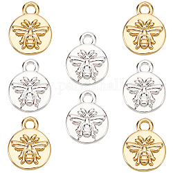 BENECREAT Real 18K Gold Platinum Plated Bee Charms
