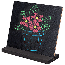 Gorgecraft木製黒板ディスプレイ  掲示板用  消去可能な筆記板  家の装飾のための  ホテル  バー  ブラック  153x10x140mm