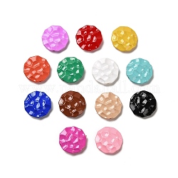 Perles en cuisson peinture acrylique, plat rond, couleur mixte, 22x6mm, Trou: 1.8mm