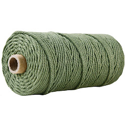 Baumwollfäden für Strickwaren, Meergrün, 3 mm, ca. 109.36 Yard (100m)/Rolle