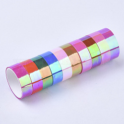 DIY Sammelalbum, dekorative Klebebänder aus PVC-Kunststoff, Mischfarbe, 15 mm, ca. 3 m / Rolle, 10 Roll / Gruppe