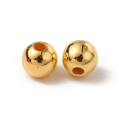 Bright Gold Plastic CCB Beads for Saree Tassels, Jewelry Making, and Embroidery (50g Pack)