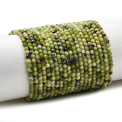 Natur Serpentin Perlen Stränge&nbsp;G-P603-C-2mm-06-1
