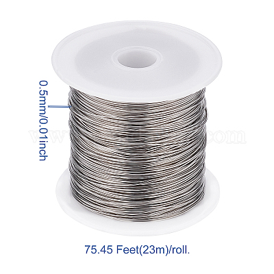 Shop BENECREAT 24 Gauge(0.5mm) 75 Feet(23m) Tiger Tail Beading Wire 316 Stainless  Steel Wire for Outdoor for Jewelry Making - PandaHall Selected