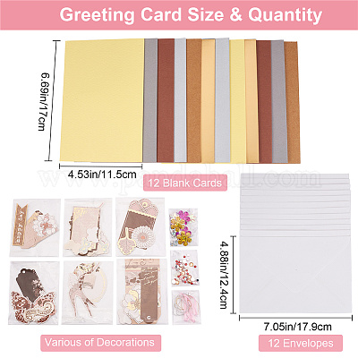 Blank Cards and Envelopes, Blank Greeting Cards, DIY Cardmaking Kits