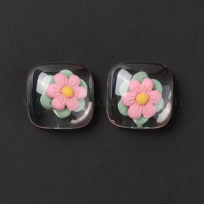 Cabochon in resina trasparente&nbsp;RESI-G034-A06-1