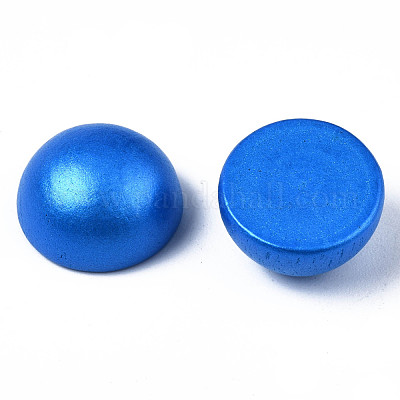 Gemalte Naturholz Cabochons&nbsp;WOOD-S057-070B-1