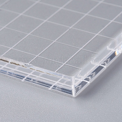 Wholesale PandaHall Acrylic Stamp Block 5.9x6.1 Perfect Positioning Stamping  Clear Stamps Scrapbook Craft Stamping Tool with Grid Lines for Card Making  Scrapbooking and Other Paper Crafts 
