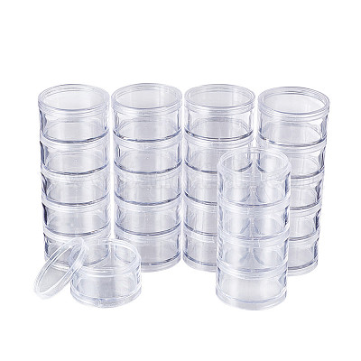 1pc small round plastic box transparent PP plastic container