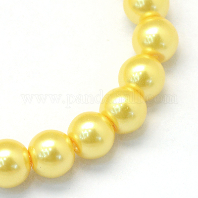 Perles de verre nacrées cuites au four&nbsp;X-HY-Q330-8mm-67-1