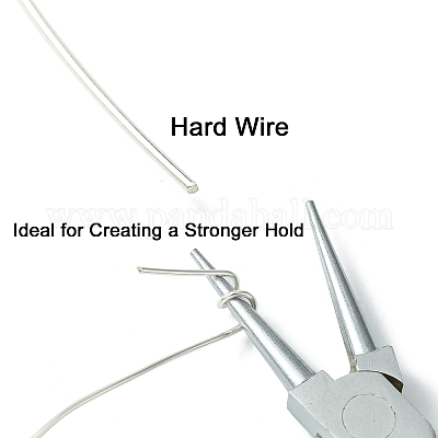 Half Hard 925 Sterling Silver Wire, Round, Silver, (18 Gauge)1mm