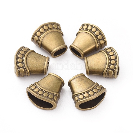 Tibetan Style Alloy Bead Cones X-TIBEB-A124175-AB-FF-1