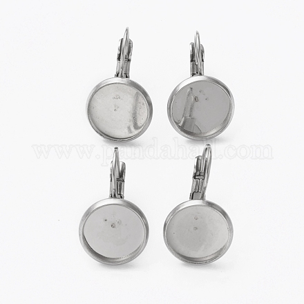 304 Stainless Steel Leverback Earring Findings STAS-L253-005D-P-1
