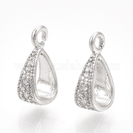 Staffe per tubi in ottone cubic zirconia X-KK-S350-380P-1