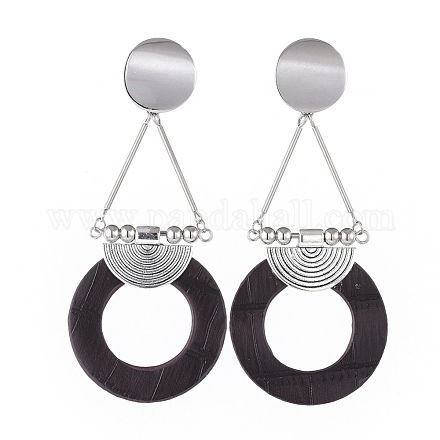 Dangle Stud Earrings EJEW-JE03568-03-1
