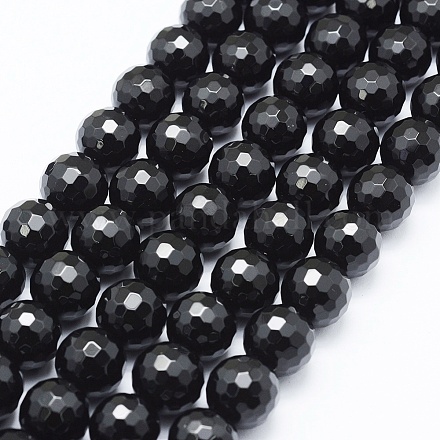 Brins de perles d'onyx noir naturel G-E469-06-4mm-1