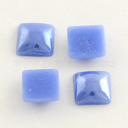Pearlized Plated Opaque Glass Cabochons PORC-S802-4mm-10-1