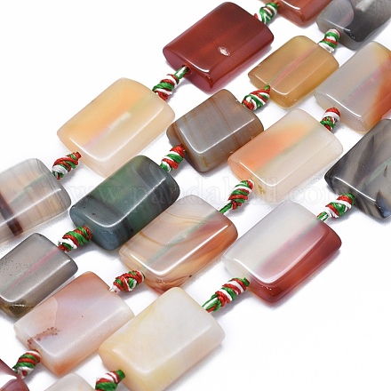 Natural Agate Beads Strands G-I245-47A-1