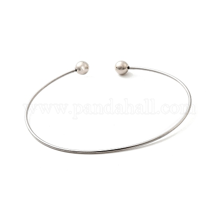 Realizzazione di bracciale rigido in acciaio inossidabile 201 da 1.2 mm BJEW-Z144-01P-01-1