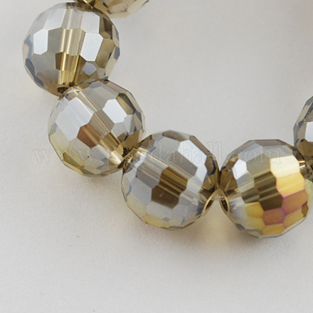 Chapelets de perles en verre électroplaqué EGLA-R040-10mm-09-1