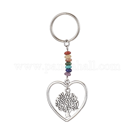 Porte-clés pendentif en alliage coeur KEYC-JKC00626-03-1