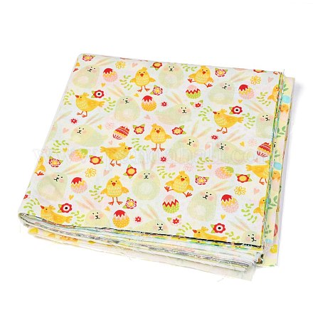 Paquetes de telas de colcha estampadas con flores conejito pollito huevos de pascua DIY-O010-01B-1