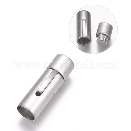 304 Stainless Steel Bayonet Clasps STAS-A035G-8MP-1
