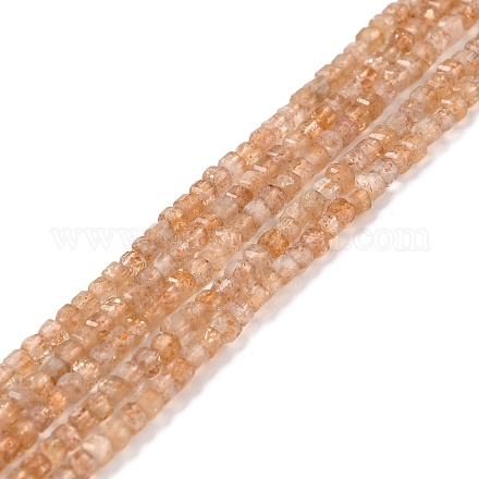 Natürliche sunstone Perlen Stränge G-K315-A06-1