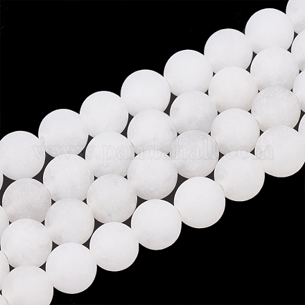 Fili di perline giada bianco naturale X-G-T106-325-1