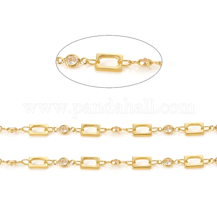 Brass Handmade Beaded Chains CHC-I033-06G-1