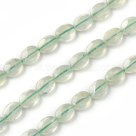 Chapelets de perles en préhnite naturelle G-I271-B14-6x8mm-1