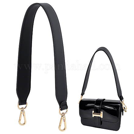 CHGCRAFT 1.5 Inches Wide Shoulder Strap Replacement Quality Genuine Leather Shoulder Strap with Alloy Findings for Handbag