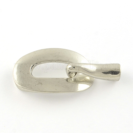 Tibetan Style Alloy Hook and S-Hook Clasps TIBE-R305-01AS-NR-1