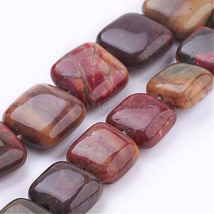 Fili di perline di picasso pietra naturale / picasso G-G683-02-10x10mm-1