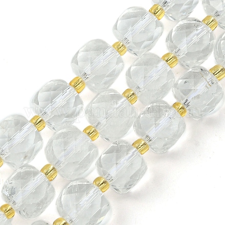 Granos de cristal de cuarzo natural hebras G-Q010-A27-01-1
