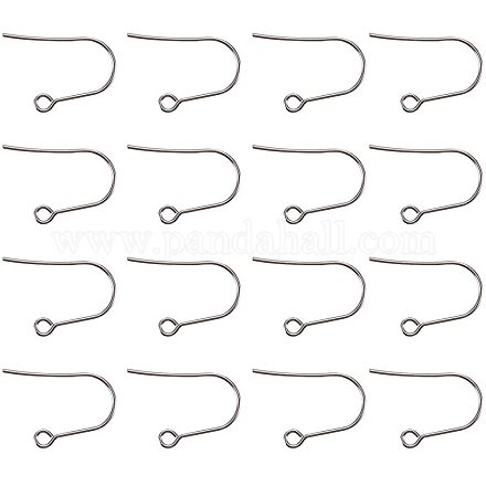 PandaHall Elite 304 Stainless Steel Earrings Hoop Earwire Components 22mm Lever Back Hoop Earrings 50 Pcs/Bag STAS-PH0003-01P-1