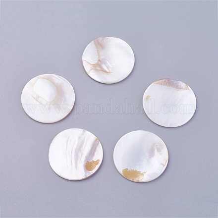 Cabochons en coquille X-BSHE-P026-22-1