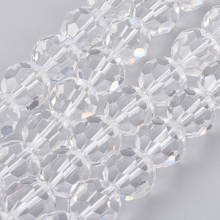 Chapelets de perles en imitation cristal autrichien G-M181-10mm-01A-1
