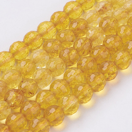 Chapelets de perles en cristal de quartz naturel X-G-G099-F4mm-19-1