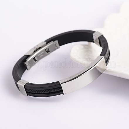 PU la mode des bracelets de cuir cordon BJEW-E260-14F-1