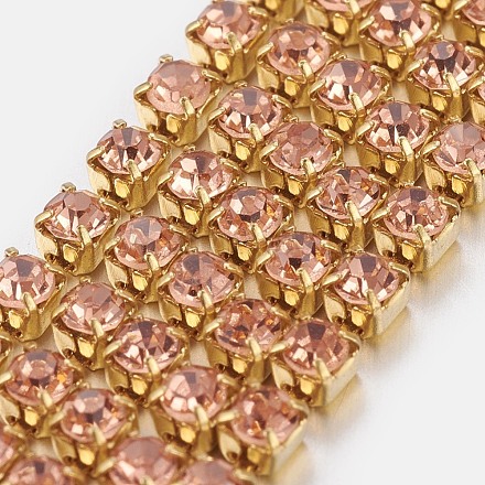 Cadenas de strass Diamante de imitación de bronce CHC-S6-05C-1-1