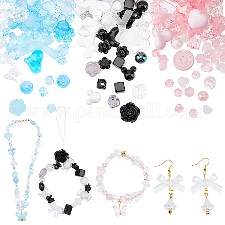 PandaHall 150pcs Resin Beads for Jewellery Making RESI-PH0001-71-1
