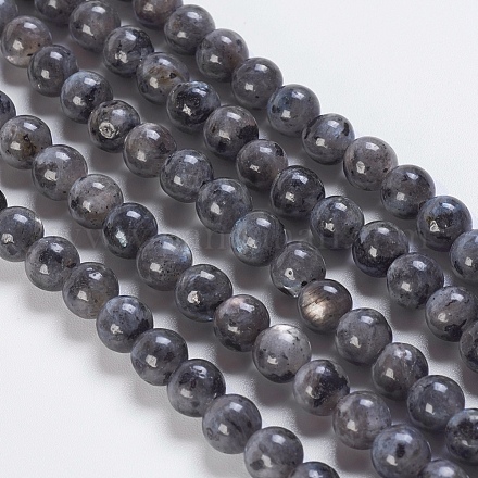 Perles synthétiques imitation labradorite G-K254-09-6mm-1
