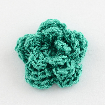 Handmade Wolle gewebt Cabochons WOVE-R046-06-1
