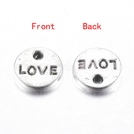 Valentines Day Gift Ideas for Wife Tibetan Style Alloy Charms Pendants TIBEP-A123976-AS-FF-1