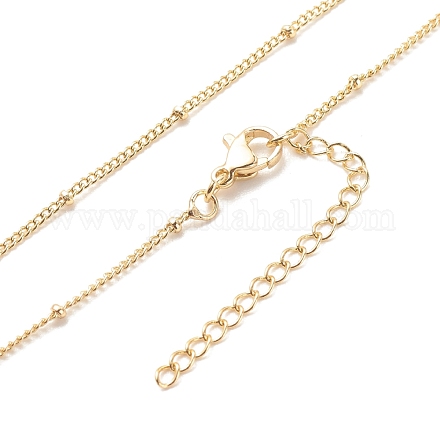 Brass Satellite Chains Necklace for Women NJEW-P265-43G-1